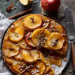 Salted Maple Apple Tarte Tatin with Cinnamon Pumpkin Seeds