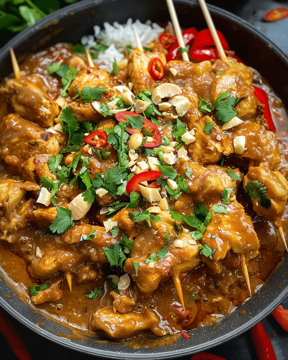 Slow Cooker Chicken Satay {Slow Cooker Fakeaway}