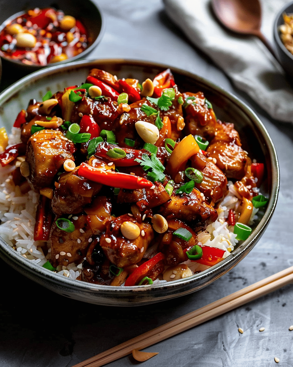 Slow Cooker Kung Pao Chicken Recipe