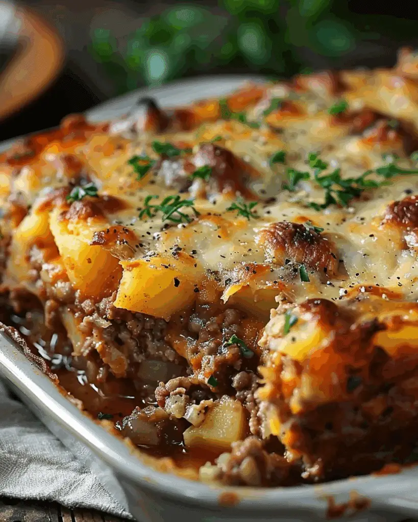 Tasty Loaded Potato Meatloaf Casserole