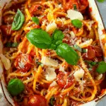 Tomato and Basil Pasta with Mozzarella