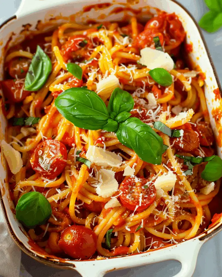 Tomato and Basil Pasta with Mozzarella