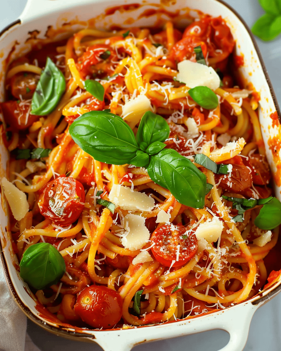 Tomato and Basil Pasta with Mozzarella