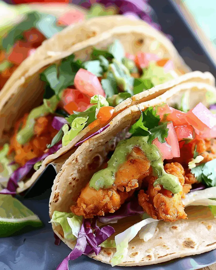 Vegan Not Fried Not Chicken Tacos