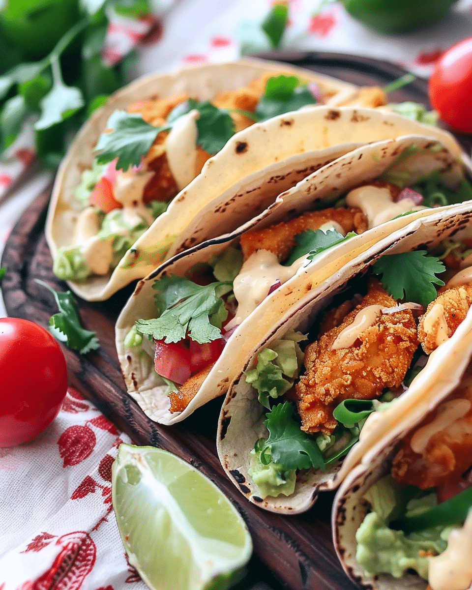 Vegan Not Fried Not Chicken Tacos