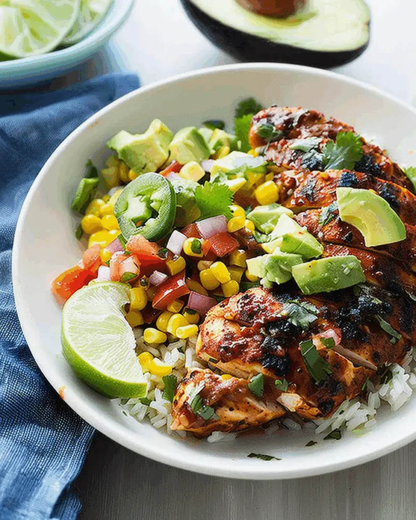 15-Minute Cajun Chicken with Corn and Avocado Salsa