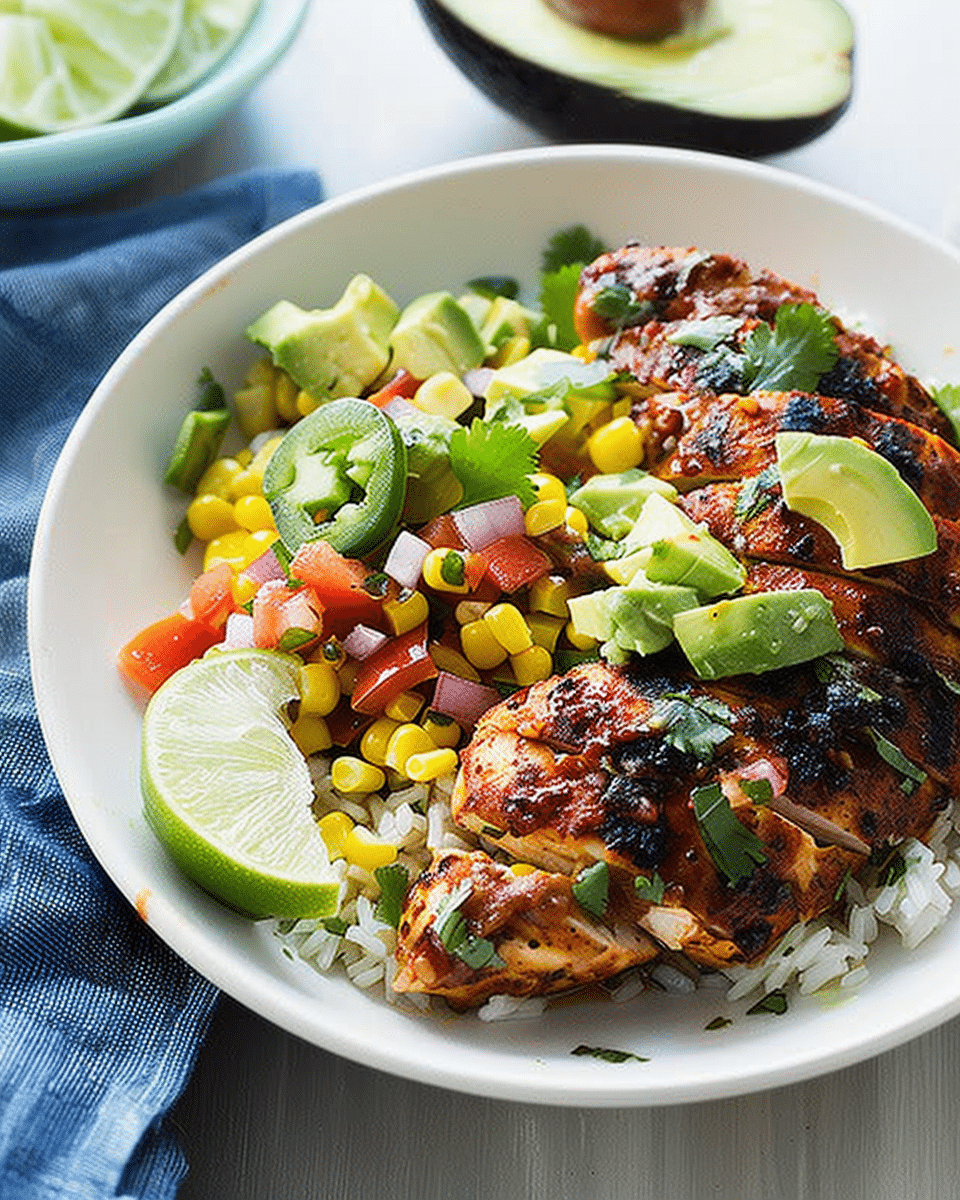 15-Minute Cajun Chicken with Corn and Avocado Salsa