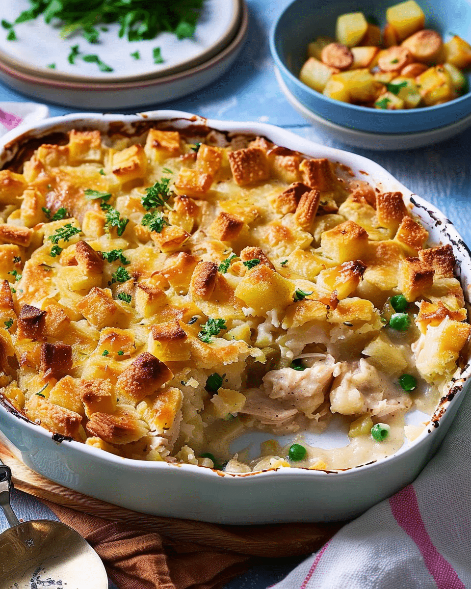 5-Ingredient Chicken Pie with Parmentier Potato Topping