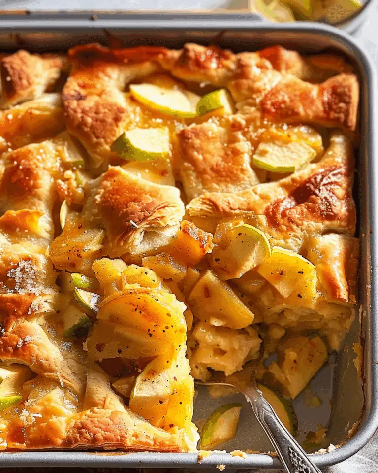 Apple Cheddar Crescent Casserole