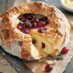 Baked Brie and Cranberry in a Cob