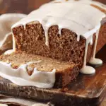 Banana Gingerbread with Vanilla Glaze