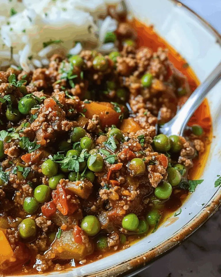 Beef Mince and Pea Stew