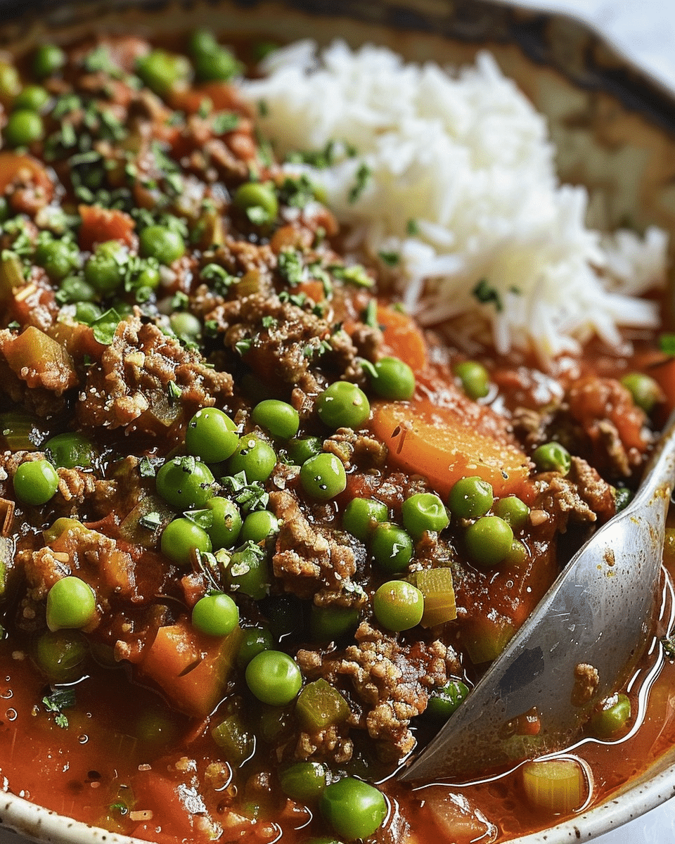 Beef Mince and Pea Stew
