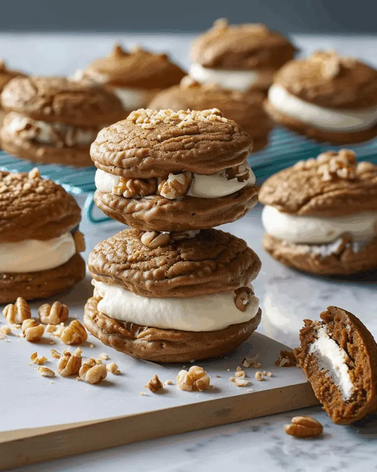 Brittle Nut Gingersnap Whoopie Pies
