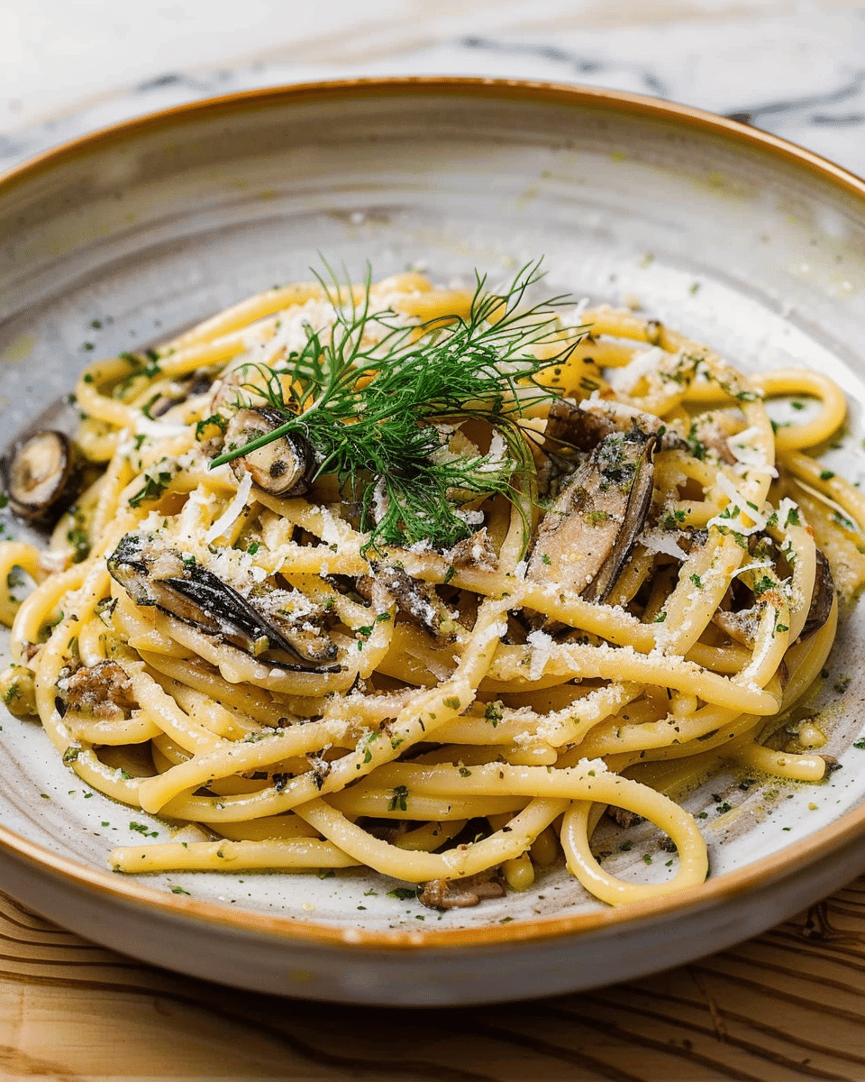 Bucatini with Sardines and Wild Fennel