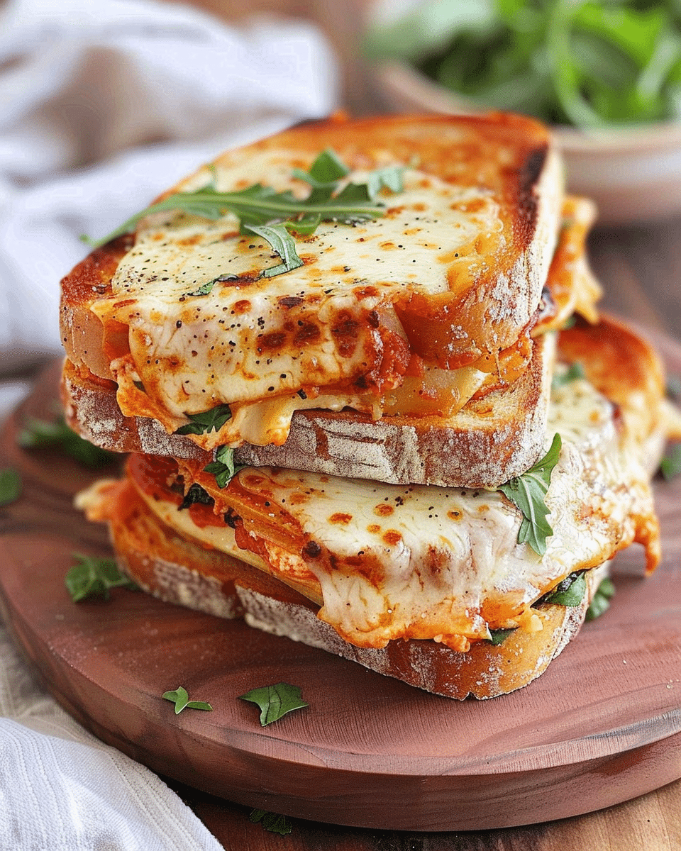 Chicken Parmigiana Toasties