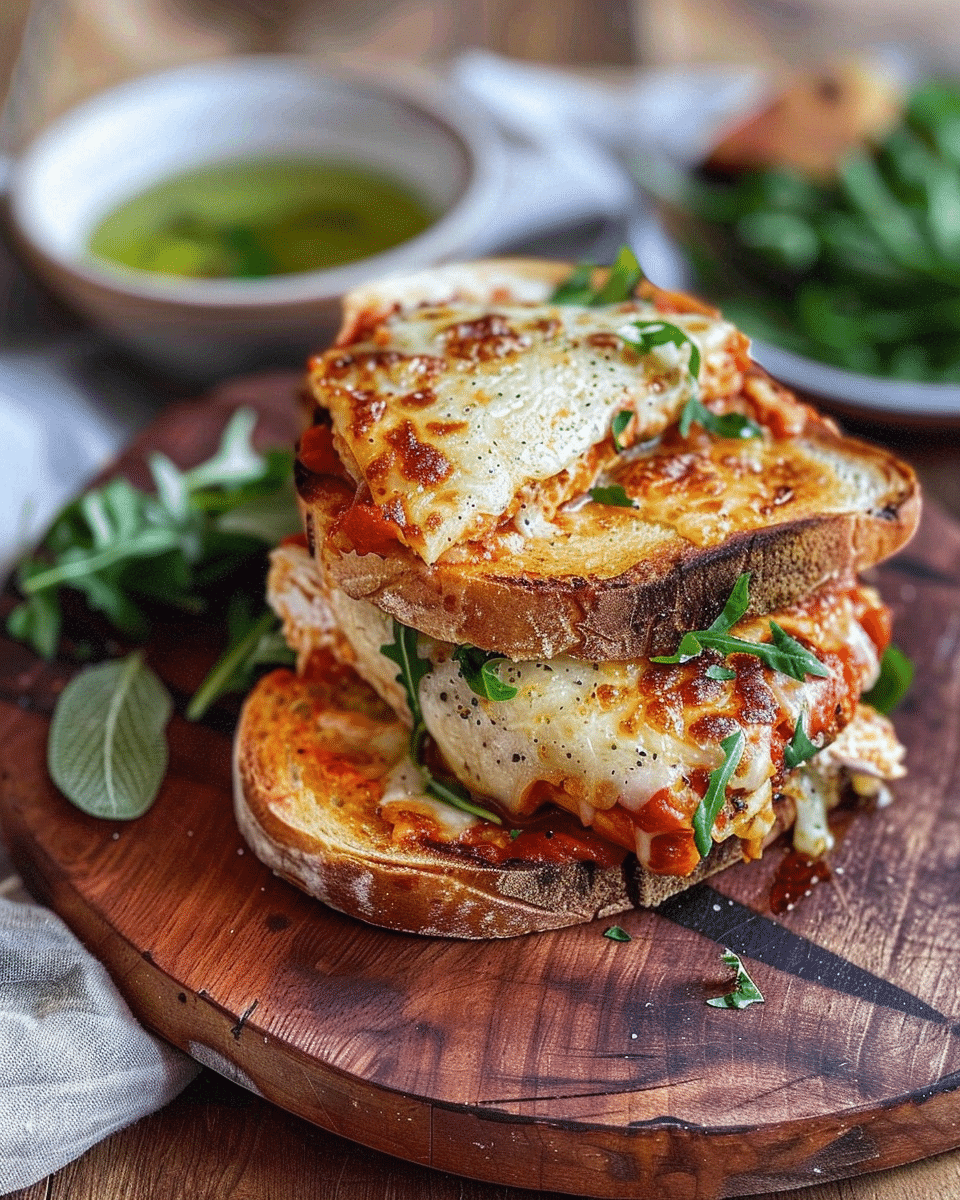 Chicken Parmigiana Toasties