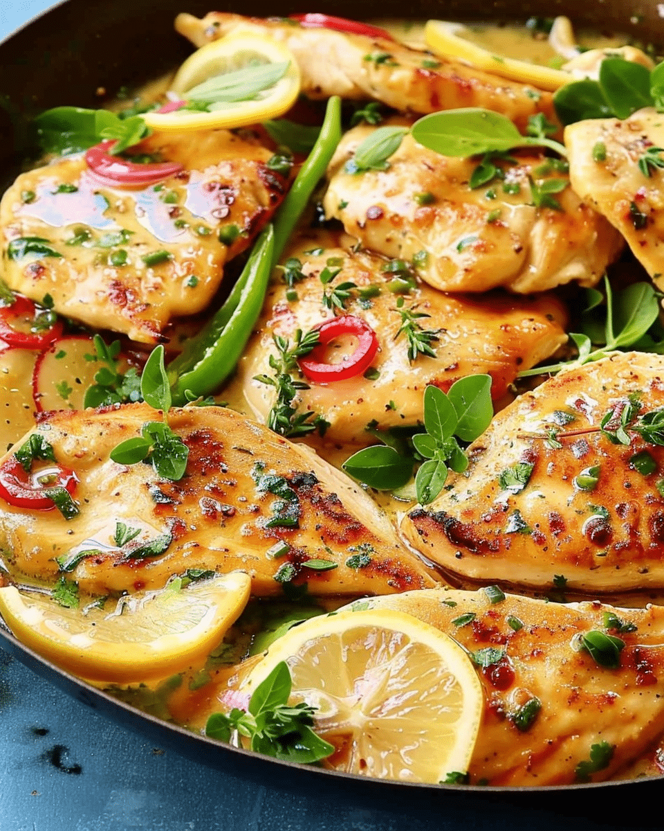 Chicken Scaloppine with Lemon & Herbs
