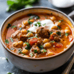 Chickpea Lamb Shawarma Soup