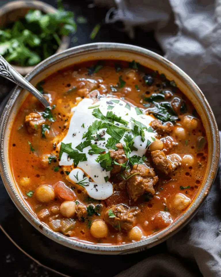 Chickpea Lamb Shawarma Soup