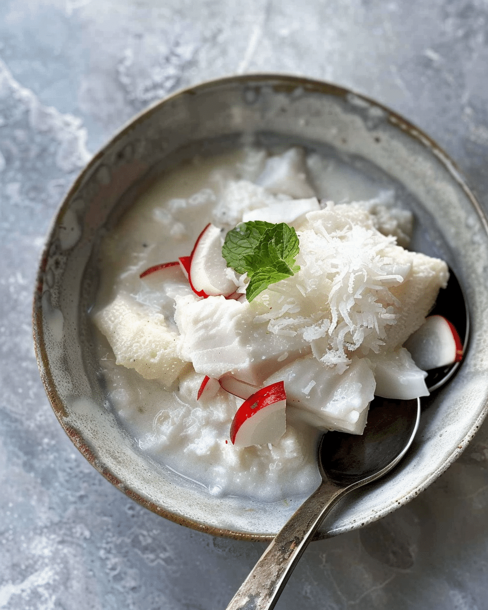 Coconut Cream Raw Fish