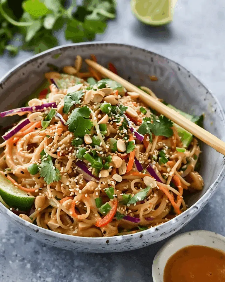 Cold Sesame Peanut Pasta Salad