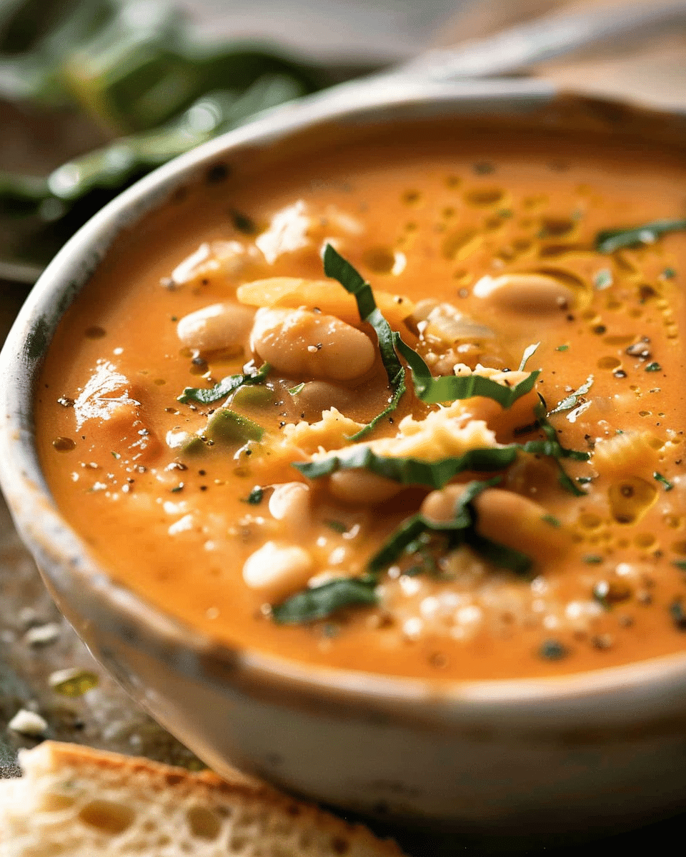 Creamy Tomato Bean Soup