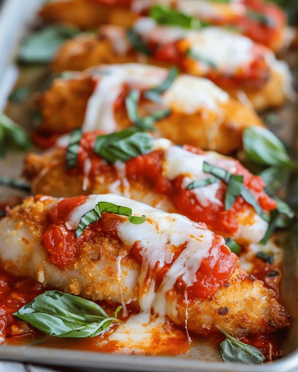 Crispy Fish Parmesan (Just Like Chicken Parmesan)