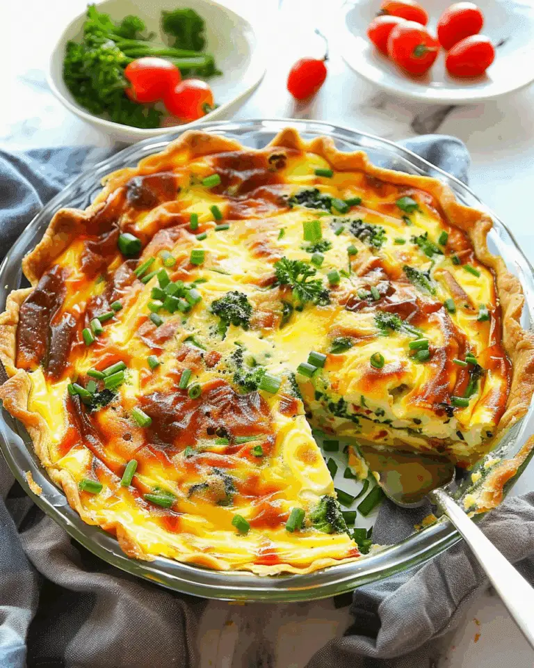Crustless Quiche {Easy Vegetarian Recipe}