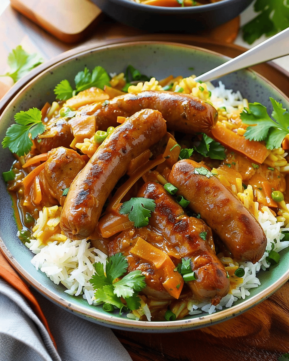 Curried Sausages Recipe