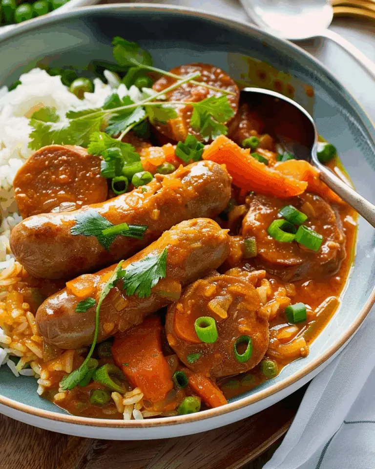 Curried Sausages Recipe
