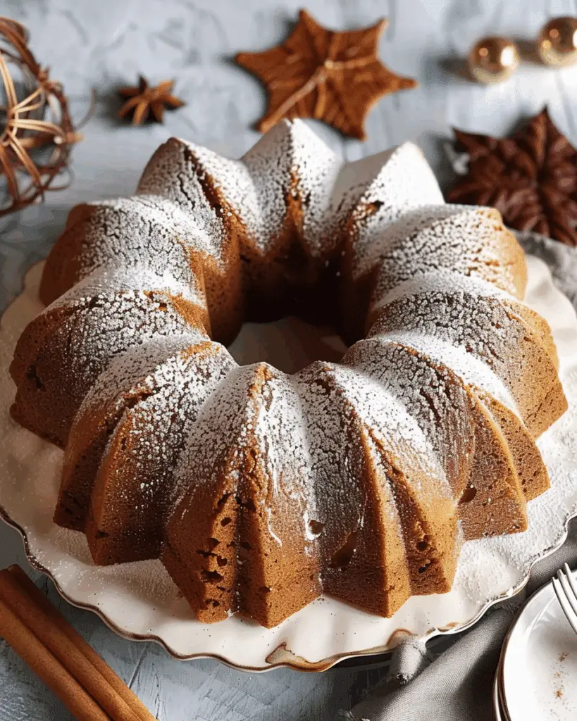 Gingerbread Bundt Cake