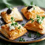 Goats Cheese and Turkey Puffs with Quince Paste