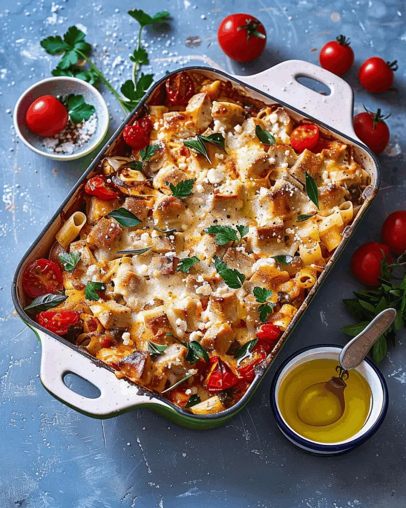 Greek-Style Tuna and Fetta Pasta Bake