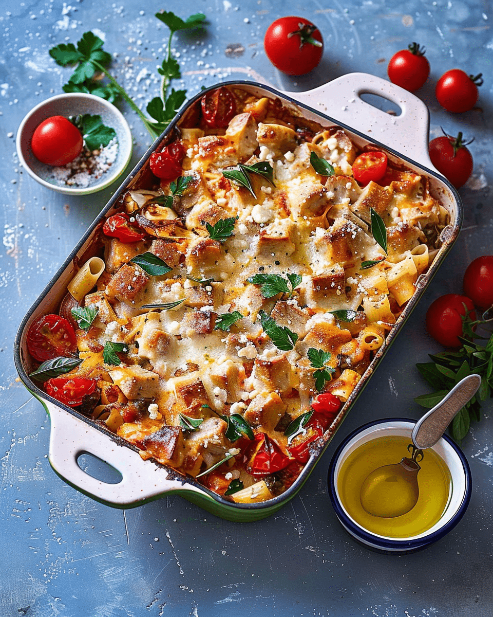 Greek-Style Tuna and Fetta Pasta Bake