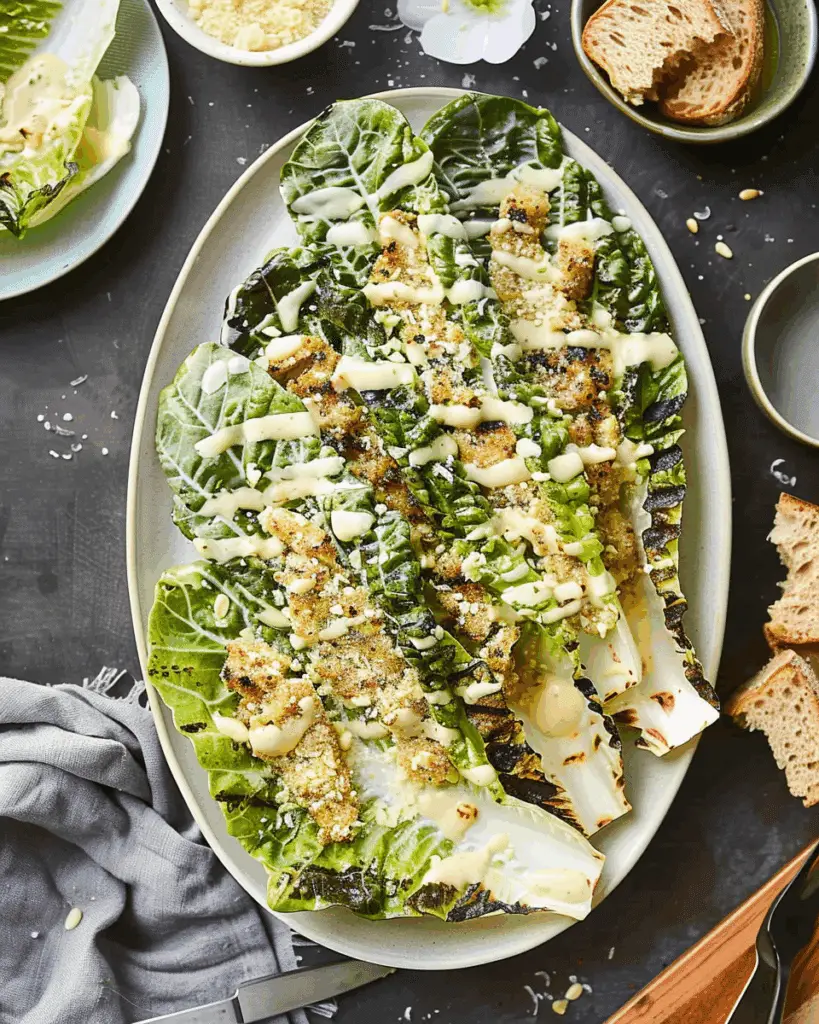 Grilled Romaine Caesar Salad