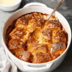 Hot Cross Bun Bread and Butter Pudding