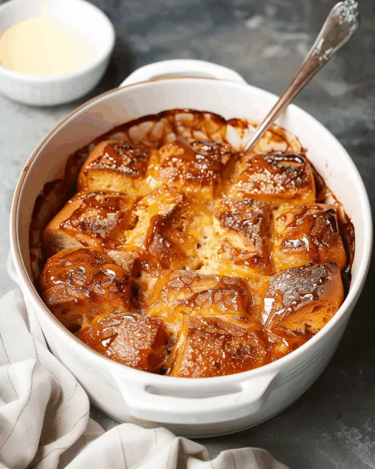 Hot Cross Bun Bread and Butter Pudding
