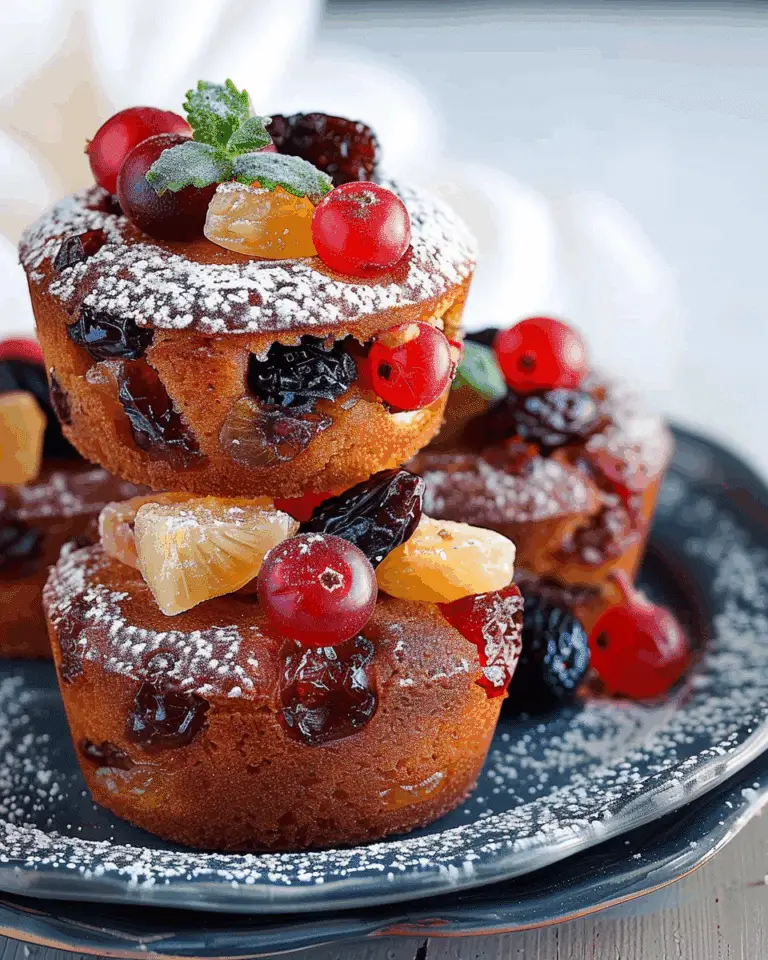 Mini Glace Fruit Cakes