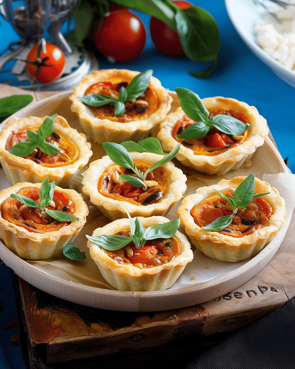 Mini Roasted Capsicum Tartlets