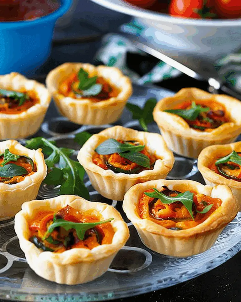 Mini Roasted Capsicum Tartlets