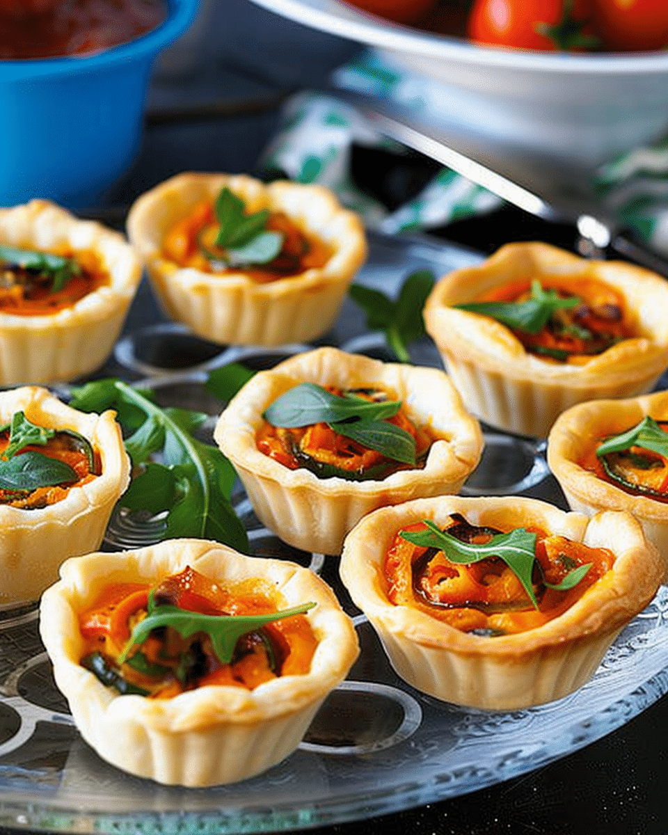 Mini Roasted Capsicum Tartlets