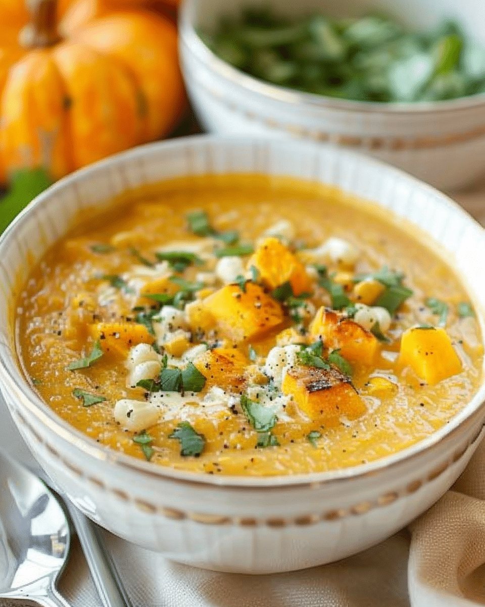 Pumpkin and Chipotle Corn Chowder