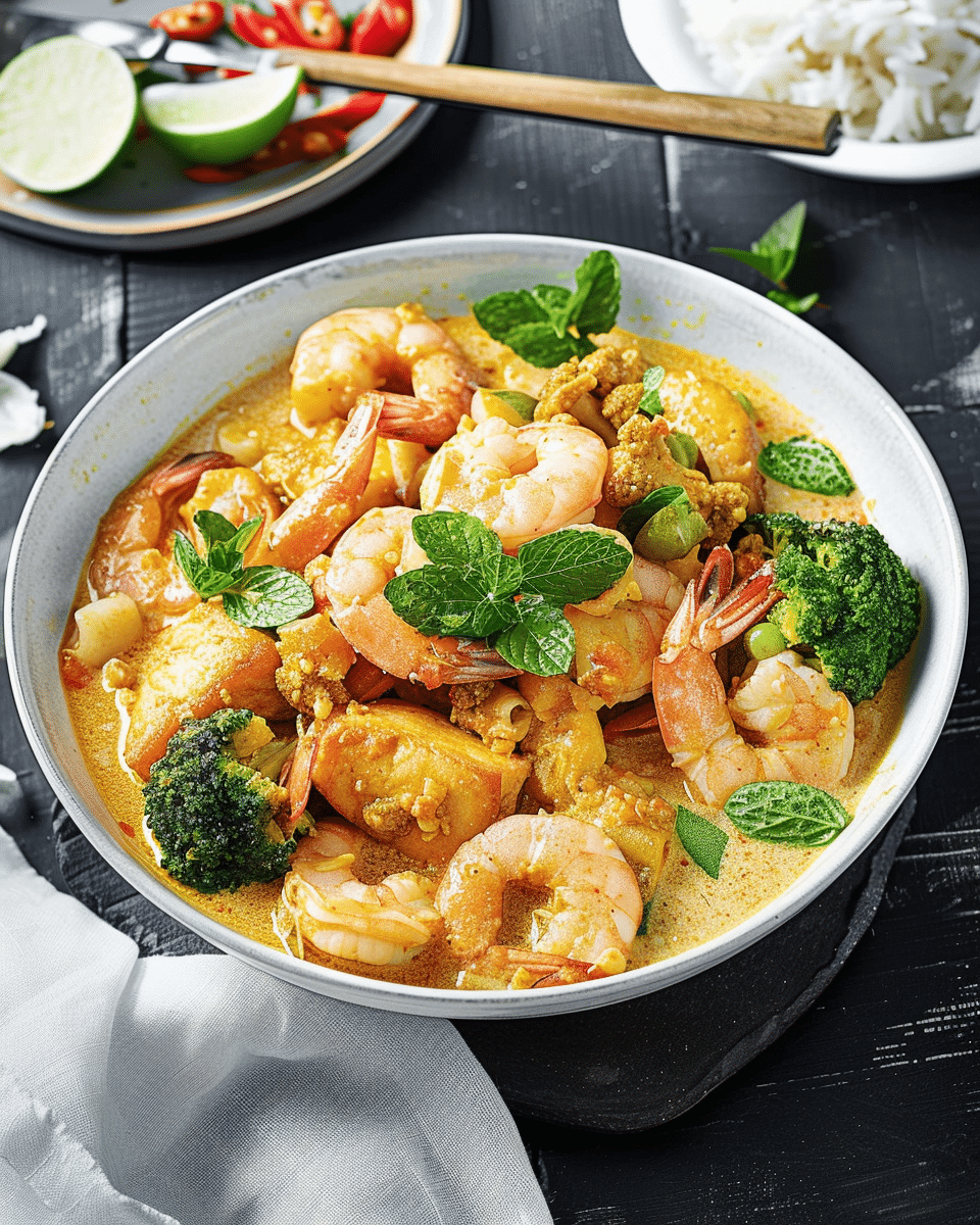 Quick Seafood Yellow Curry