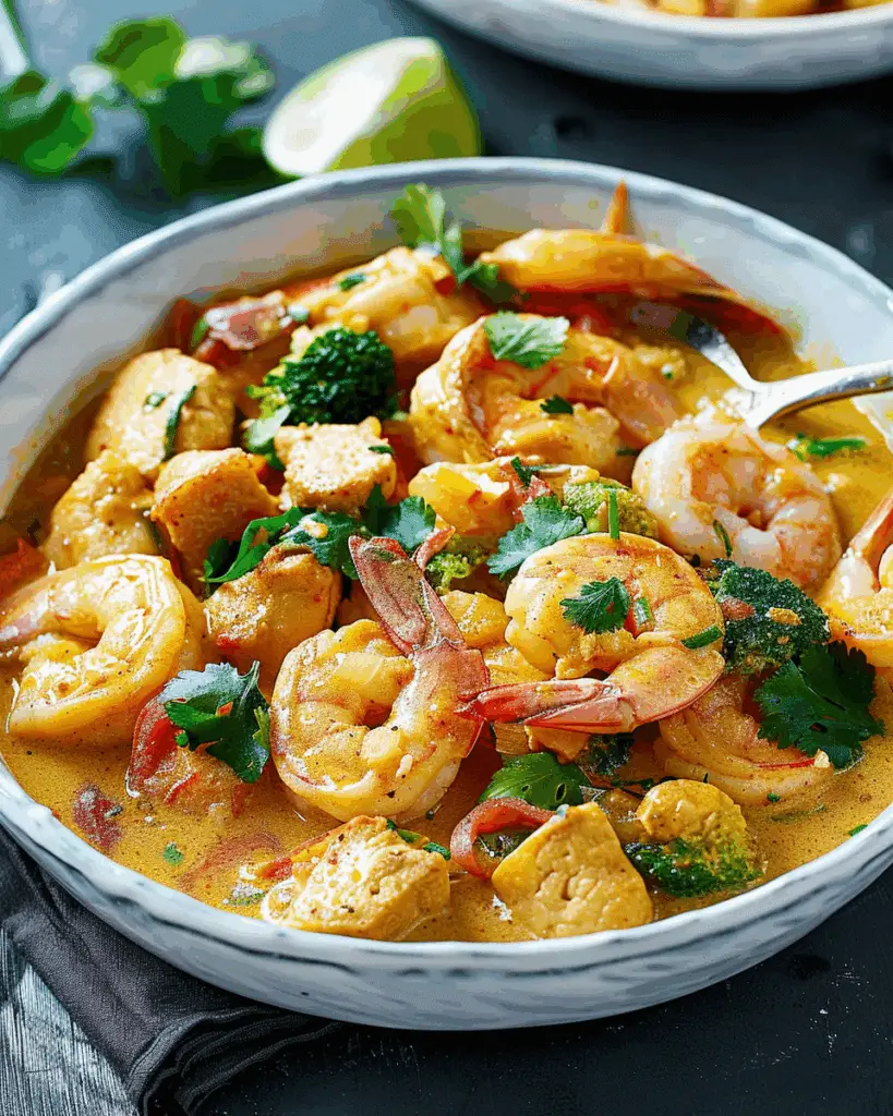 Quick Seafood Yellow Curry
