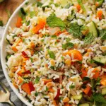Rice Salad {with Nutty Zesty Dressing}