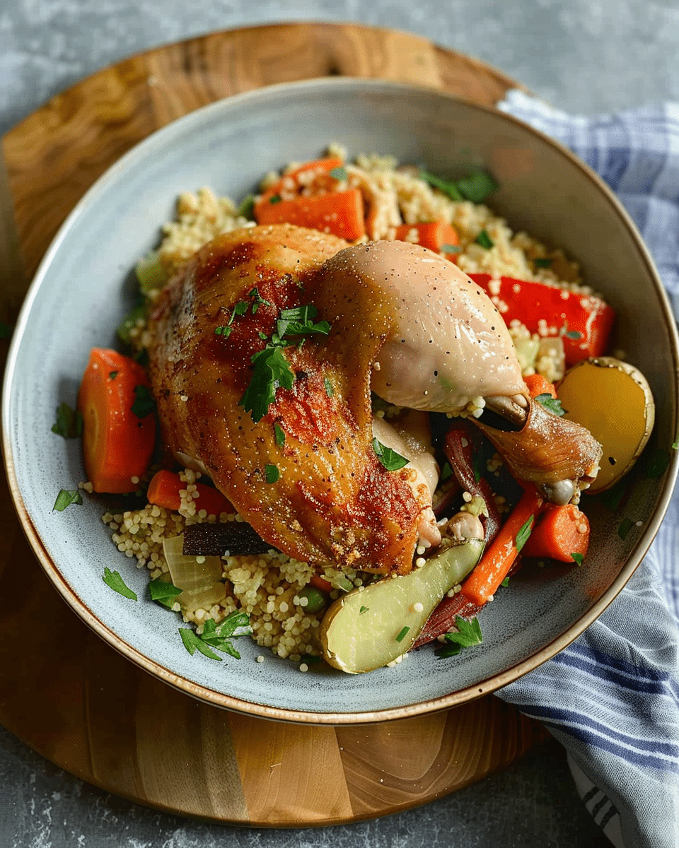 Roast Chicken and Veggie Couscous