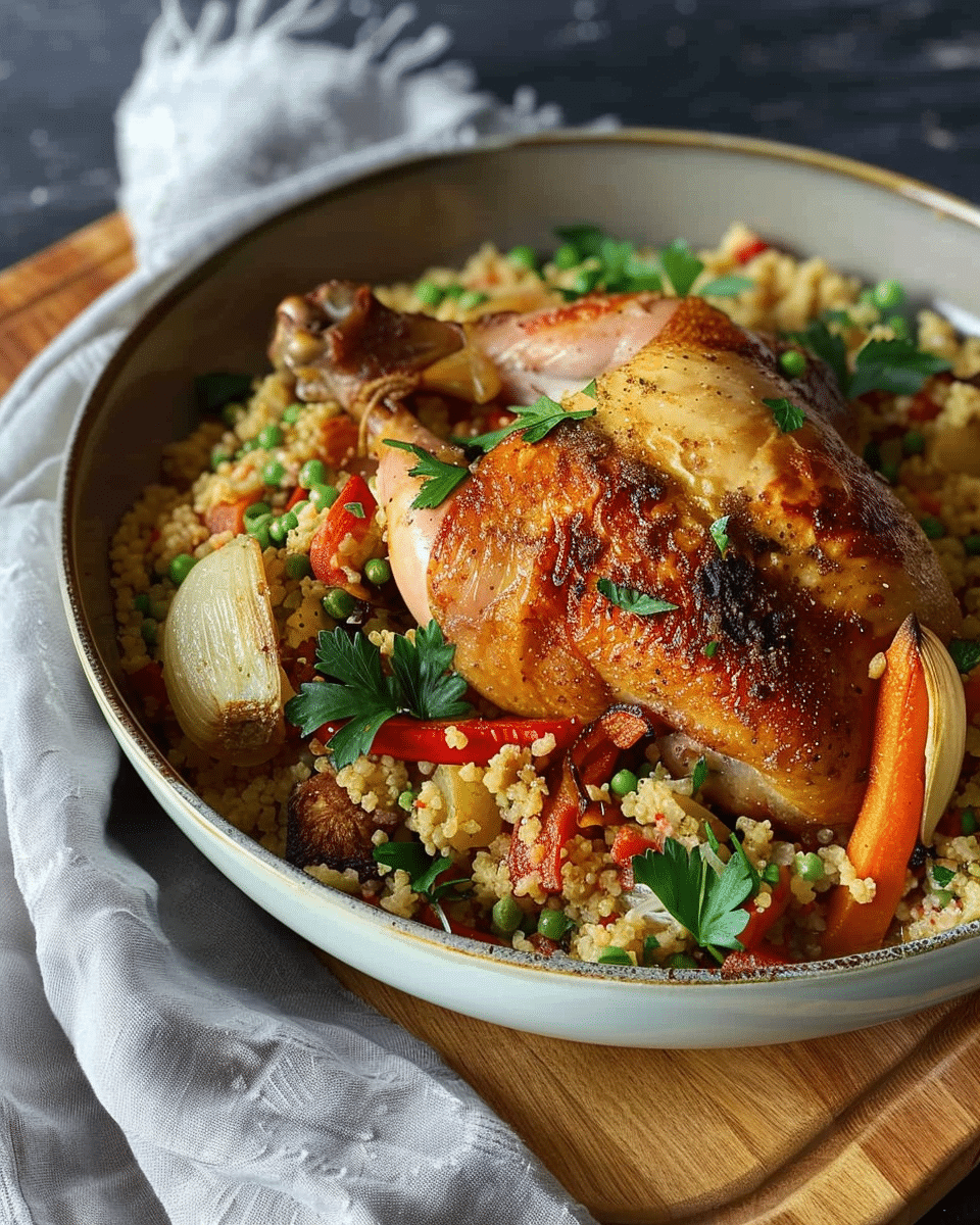 Roast Chicken and Veggie Couscous