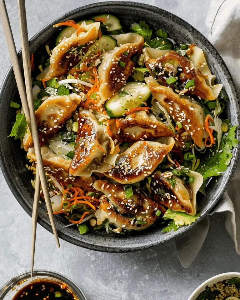 Sesame-Soy Dumpling Salad