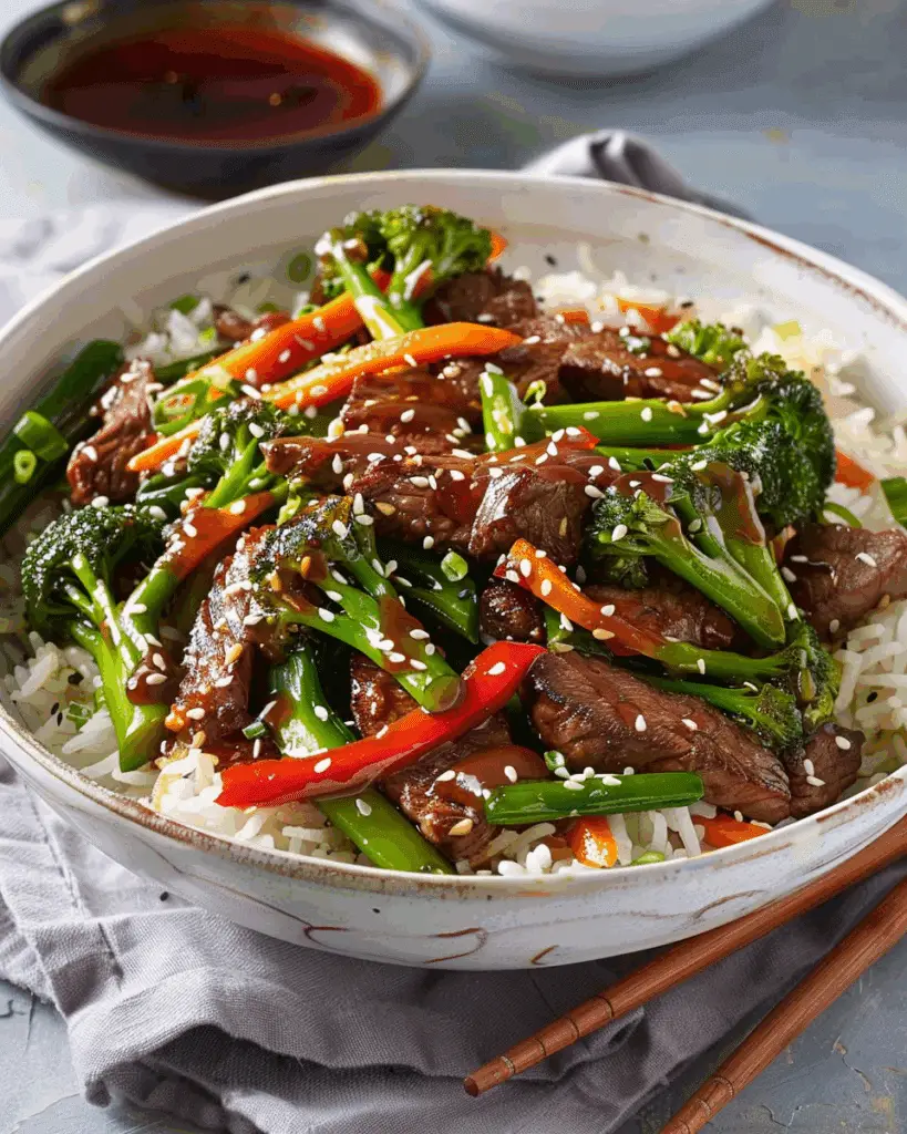 Sesame Beef and Veggie Stir-Fry